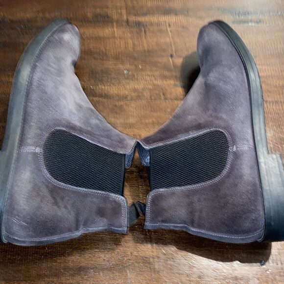 To Boot New York Adam Derrick Gray Chelsea Boots Suede Ankle size 10 - Picture 8 of 9